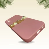 iPhone 12 Kılıf 3D M Bear Kamera Korumalı Silikon Kapak - 6