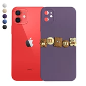 iPhone 12 Kılıf 3D M Bear Kamera Korumalı Silikon Kapak - 1