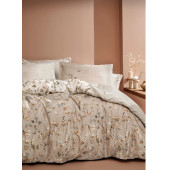 Yataş Bedding Katrina Bej Pamuk Saten Nevresim Takımı - 1