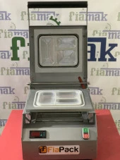 Fiapack Catering Yemek Paketleme Makinesi (3 bölmeli) Tabak Kapatma Makinesi - Kase Kapatma Makinesi - 2