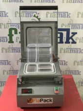Fiapack Catering Yemek Paketleme Makinesi (3 bölmeli) Tabak Kapatma Makinesi - Kase Kapatma Makinesi - 9