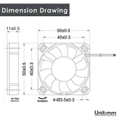Dc 24V Fan 50X50Mm Soğutucu 3D Printer Fan thumbnail 5