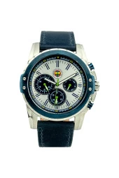 Fenerbahçe Orijinal Lacivert Deri Kordonlu Multifonksiyon Kol Saati Hediyelik Ahşap Kutulu - 2