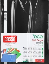 CASSA 7730 ECO TELLİ DOSYA SİYAH (50 Lİ PAKET) - 1