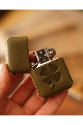Deri Kılıflı Zippo Çakmak - 4