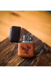 El Yapımı Deri Kılıflı Çakmak - 1