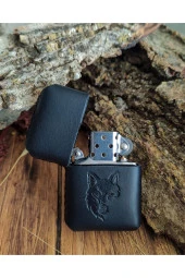 El Yapımı Hakiki Deri Kılıflı Zippo Çakmak - 3