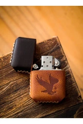 El Yapımı Deri Kılıflı Çakmak - 3