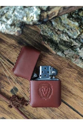 El Yapımı Hakiki Deri Kılıflı Çakmak - 3