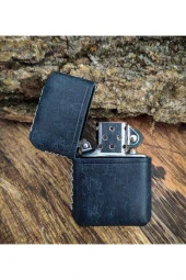 ( Kılıf ) Italyan Derisi Pueblo El Yapımı Deri Zippo Çakmak Kılıf - 3