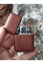 El Yapımı Hakiki Deri Kılıflı Çakmak - 4