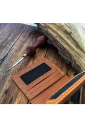 El Yapımı Hakiki Deri Klasik Cüzdan - 3