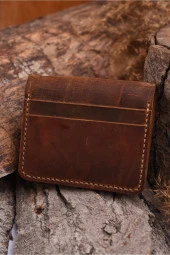 El Yapımı Hakiki Deri Cüzdan - 2