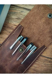 El Yapımı Deri Kalemlik - 2