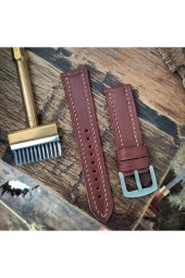 El Yapımı Deri Saat Kordonu - 1