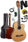 Maxword X47 Profesyonel Masif Ağaç Ekolayzerli Elektro Klasik Gitar Seti 4/4 Üst Segment - 2