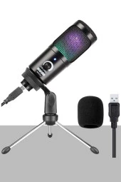 Lastvoice BM350 RGB USB Oyuncu ve Yayıncı Mikrofonu (Kayıt Gaming Tiktok Twitch Canlı yayın Discord Youtube) - 2