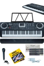 Midex PS-1500BK Başlangıç İçin 61 Tuşlu Org Notalık Adaptör Öğrenim Metodu (100 Ses 100 Ritim) - 1