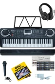Midex PS-1500BK-H Başlangıç İçin 61 Tuşlu Org Kulaklık Notalık Adaptör Öğrenim Metodu (100 Ses 100 Ritim) thumbnail 1