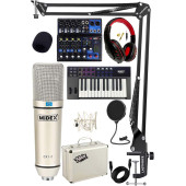 Stüdyo Ekipmanları Midi Live Paket-3 Ses Kartlı Mikser Midi Klavye CX1 Mikrofon Kulaklık - 1