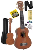 Midex UKX-901M Brown Soprano Ukulele (Askı Çanta Metod Pena) - 1