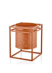 The Mia Prizma Vazo & Saksı Terracota 45x35x35 cm - 1