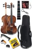 Midex LMA-544TYS 1/2 Profesyonel Keman 2/4 Çocuk Kemanı 8-10 Yaş (Yastık Susturucu Yedek Tel Çanta Yay Reçine Metod) thumbnail 4
