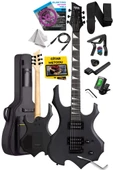 Midex Force Masif Ağaç Üst Seviye Elektro Gitar H-H Profesyonel Full Set Aksesuarlı thumbnail 2