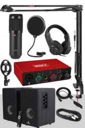 Midex Referans Paket-1 Maxword Monitör Ses Kartı Bm800 Mikrofon Stand - 1
