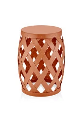 The Mia Prizma Tabure & Yan Sehpa Terracota 50x35 cm - 1