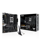 ASUS TUF GAMING A620M-PLUS WIFI AMD A620 AM5 DDR5 6400MHz AX WiFi -BT AURA RGB mATX Anakart - 1