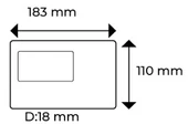 Multitek Multibus Sistem MB43-B 4.3 inç Daire Görüntülü Diafon Ekranı 9G 01 00 0021B - 2