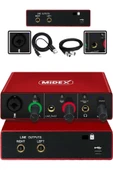 Midex GLX-500 PRO Stüdyo Ses Kartı 2 Giriş 2 Çıkış 24Bit/96kHz (XLR Kablo Hediye) thumbnail 1