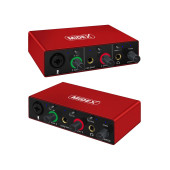 Midex GLX-500 PRO Stüdyo Ses Kartı 2 Giriş 2 Çıkış 24Bit/96kHz (XLR Kablo Hediye) thumbnail 2