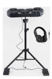 Midex DDX-105ST Profesyonel Standlı Dijital Davul Şarjlı Elektronik Bateri Bluetooth (Davul Stand Kulaklık Baget) - 2