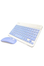 TORİMA Mor TMK-04 Kablosuz Klavye Ve Mouse Seti - 2