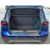 VW T-Cross Krom Arka Tampon Üstü Koruma 2018+ Paslanmaz Çelik TAŞLI - 5