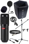 Lastvoice BM800PF Mikrofon Yalıtım Paneli Stand Filtre Shock Mount Set - 2