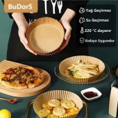 Coofbe 50 Adet Yanmaz Yapışmaz Airfryer Pişirme Kağıdı Phılıps Xıaomı Tefal Karaca Pişirme Kağıdı - 2