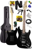 Midex RPH-30BK Gül Klavye Strat Kasa SSS Elektro Gitar Seti thumbnail 1