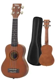 Midex UKX-233M Kahverengi Concert Ukulele (Askı Çanta Metod Pena) - 2