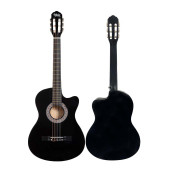 Midex Cg-390Bk-Xbag Siyah Klasik Gitar 4/4 Sap Ayarlı Kesik Kasa Full Set (Çanta Tuner Askı Capo Metod Pena) - 4