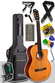 Midex CG-390M-XBAG Klasik Gitar 4/4 Sap Ayarlı Kesik Kasa (Çanta Tuner Askı Capo Metod Pena) - 1