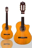 Midex CG-390M-XBAG Klasik Gitar 4/4 Sap Ayarlı Kesik Kasa (Çanta Tuner Askı Capo Metod Pena) - 4