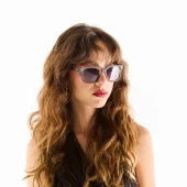 Okkia Giovanni Klasik Havana Mavisi Siyah Lens Unisex  Güneş Gözlüğü Siyah & Gri - 2