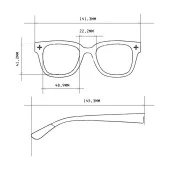 Okkia Giovanni Klasik Havana Mavisi Siyah Lens Unisex  Güneş Gözlüğü Siyah & Gri - 5
