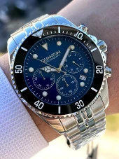 EPWG930.300 Quantum Çelik Kordon Fonksiyonları Aktif 100 Mt Suya Dayanıklı Erkek Kol Saati+Bileklik thumbnail 1