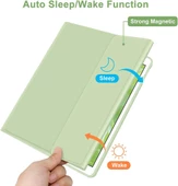 Samsung Galaxy Tab A9 Plus X210 Kılıf Kablosuz Klavyeli Case Mobax X113 X115 X117 - 12