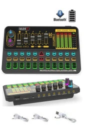 Midex Mx-2020 Platinium Set Efektli Ses Kartı Mikrofon Stand Kayıt Canlı Yayın Seti (Pc Ve Telefon) - 4