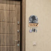 Veraart Işıklı Pleksi Dolunay Kişiselleştirilebilir Biblo Ametist Öpüşen Sevgili Anahtar Askılığı - 9